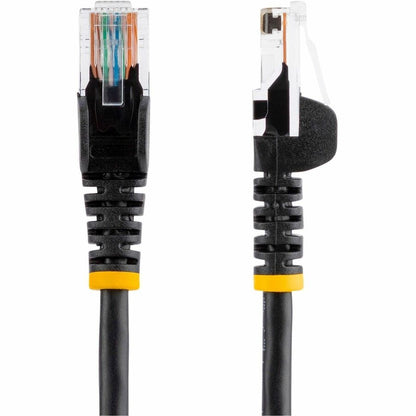 StarTech.com 50 ft Black Cat5e Snagless UTP Patch Cable with PoE Support