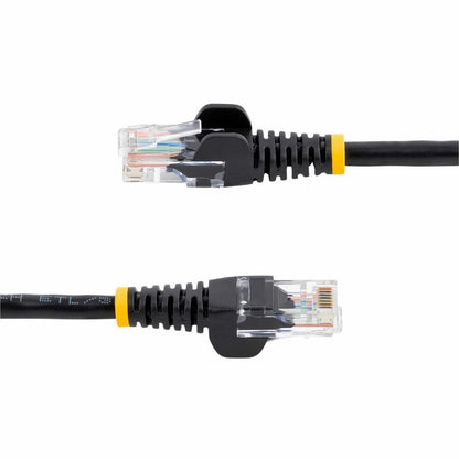 StarTech.com 50 ft Black Cat5e Snagless UTP Patch Cable with PoE Support