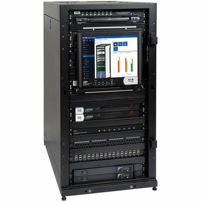 Eaton Tripp Lite Series SR25UB 25U SmartRack Server Enclosure Cabinet with Locking Doors and Side Panels