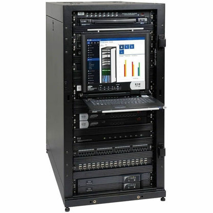 Eaton Tripp Lite Series SR25UB 25U SmartRack Server Enclosure Cabinet with Locking Doors and Side Panels