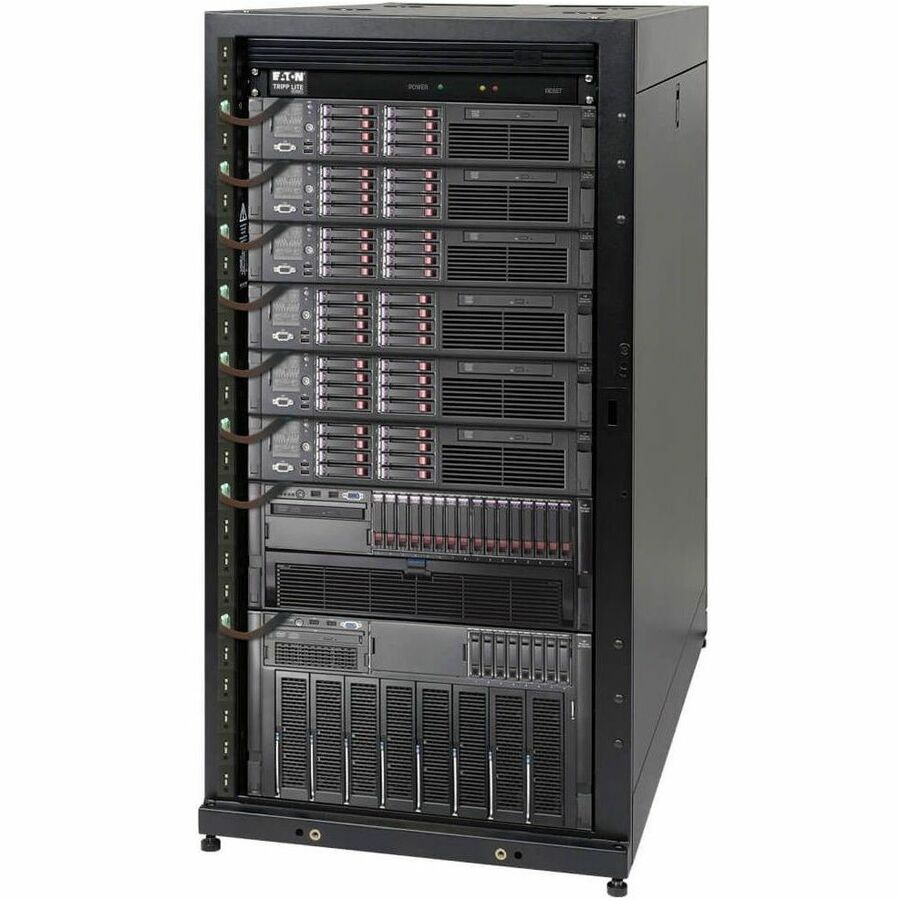 Eaton Tripp Lite Series SR25UB 25U SmartRack Server Enclosure Cabinet with Locking Doors and Side Panels