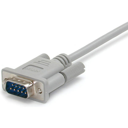 StarTech.com 15ft Straight Through DB9 Serial Cable – Mouse Extension Cable, Gray (Part MXT106)
