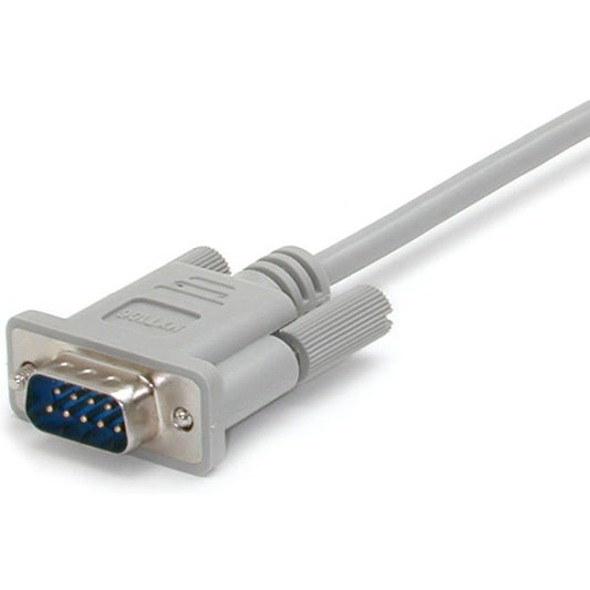 StarTech.com 15ft Straight Through DB9 Serial Cable – Mouse Extension Cable, Gray (Part MXT106)
