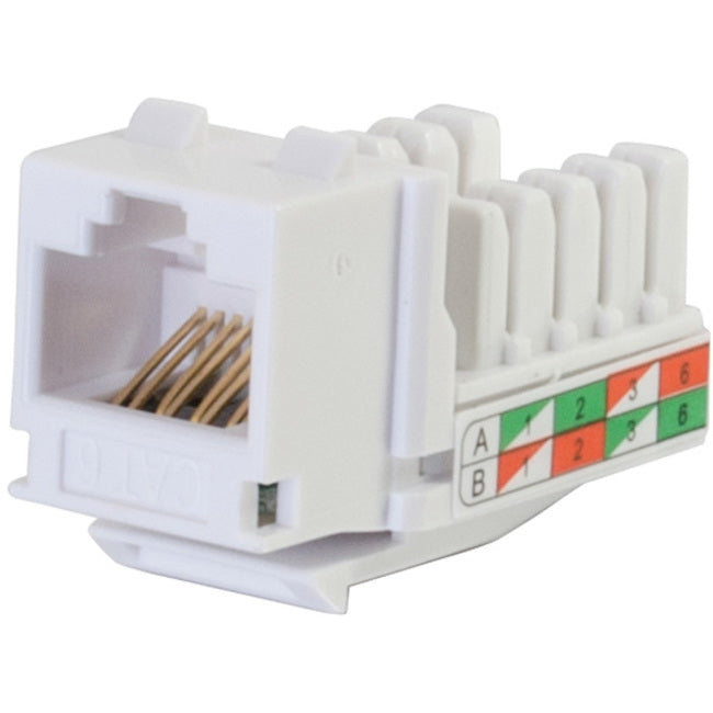 Legrand Group C2G Cat 6 Keystone Jack RJ-45 Network Connector - White