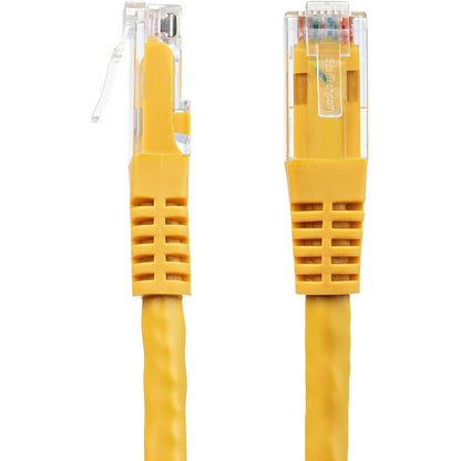 StarTech.com 10ft Yellow Cat6 Ethernet Patch Cable – Gigabit Network Connection with 100W PoE Support