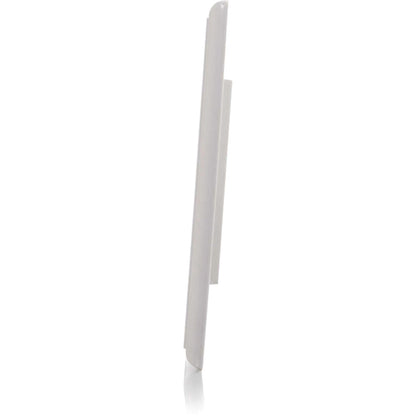 C2G Legrand Group 03411 2-Port Single Gang Multimedia Keystone Wall Plate - White