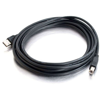 Legrand Group C2G 28104 16.4 ft USB A to B Cable - Black for Data Transfer and Device Charging