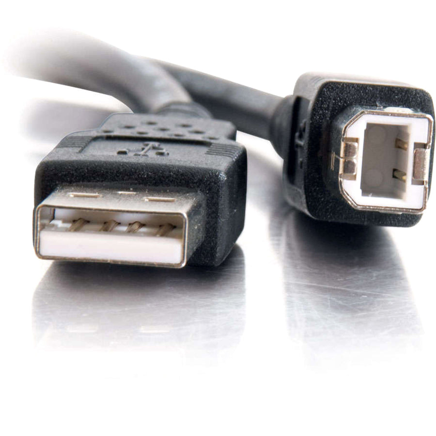 Legrand Group C2G 28104 16.4 ft USB A to B Cable - Black for Data Transfer and Device Charging