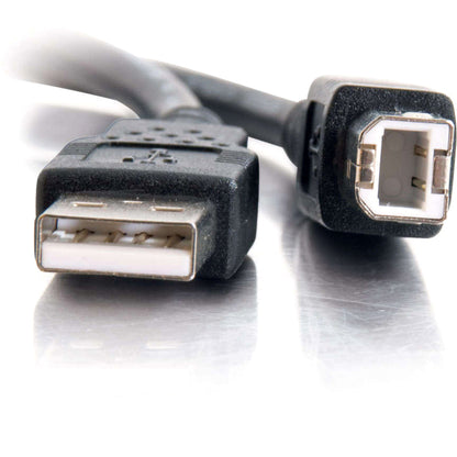 Legrand Group C2G 28104 16.4 ft USB A to B Cable - Black for Data Transfer and Device Charging