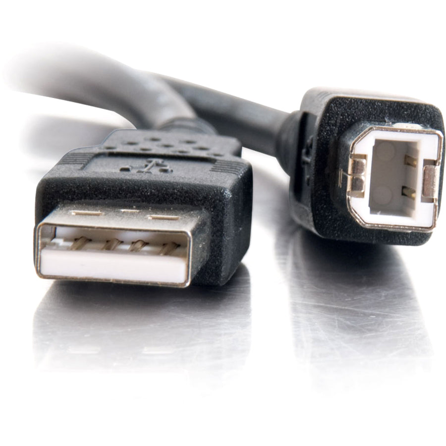 Legrand Group C2G 6.6 ft USB 2.0 A to B Data Transfer Cable - Black