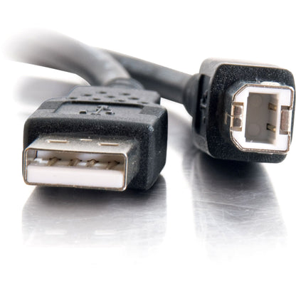 Legrand Group C2G 1 Meter USB A to USB B Cable – Black for High-Speed Data Transfer and Device Charging