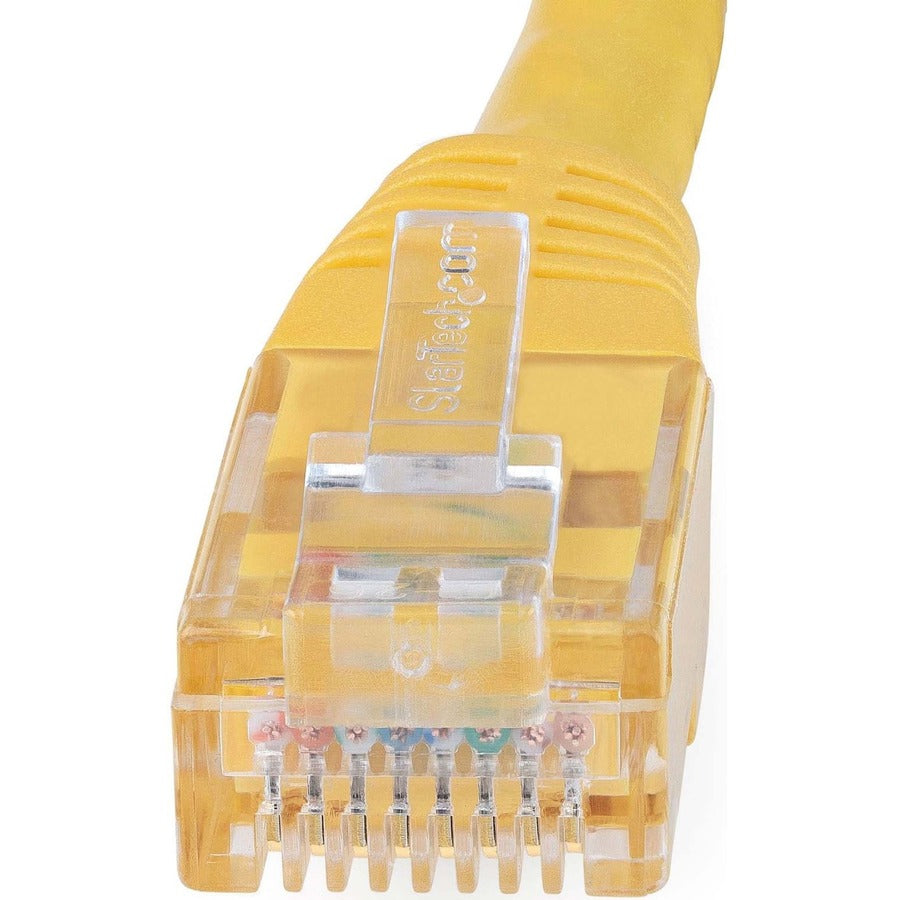 StarTech.com 7ft Yellow Cat6 Ethernet Patch Cable – High-Performance Gigabit Network Connection with PoE Support