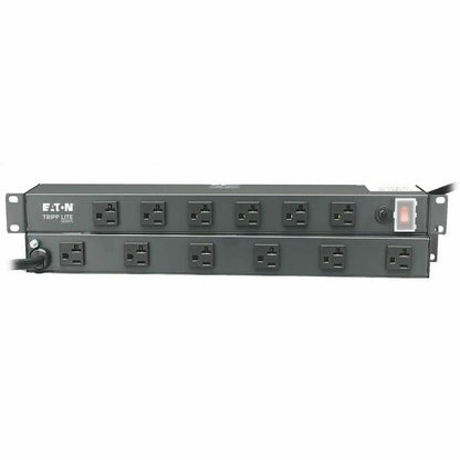 Eaton Tripp Lite RS-1215-20T 12-Outlet Rack-Mount Power Strip with 20A Circuit Breaker and 15 ft. Cord