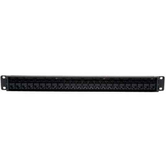 Eaton Tripp Lite Series 24-Port 1U Rack-Mount Cat5e Feedthrough Patch Panel, RJ45 Ethernet, TAA Compliant