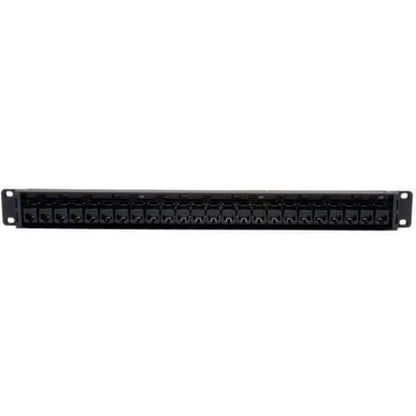 Eaton Tripp Lite Series 24-Port 1U Rack-Mount Cat5e Feedthrough Patch Panel, RJ45 Ethernet, TAA Compliant