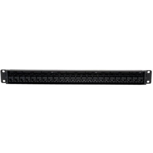 Eaton Tripp Lite Series 24-Port 1U Rack-Mount Cat5e Feedthrough Patch Panel, RJ45 Ethernet, TAA Compliant