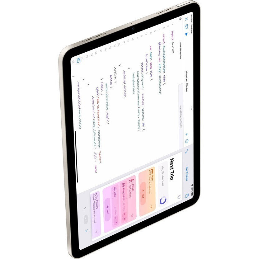 Apple iPad Air (5th Generation) Tablet - 10.9" - M1 Octa-core (8 Core) - 8 GB RAM - 64 GB Storage - iPadOS 15 - 5G - Starlight