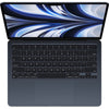 Apple MacBook Air 13.6" Notebook - 2560 x 1664 - Apple M2 Octa-core (8 Core) - 16 GB Total RAM - 256 GB SSD - Midnight
