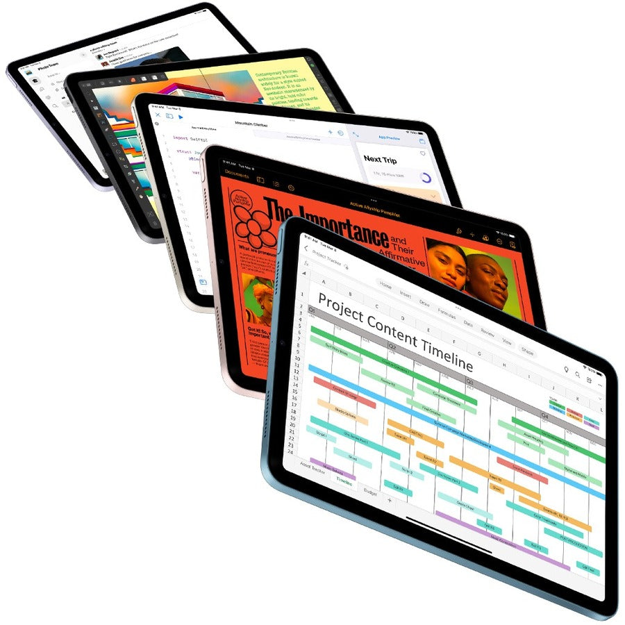 Apple iPad Air (5th Generation) Tablet - 10.9" - M1 Octa-core (8 Core) - 8 GB RAM - 256 GB Storage - iPadOS 15 - Pink