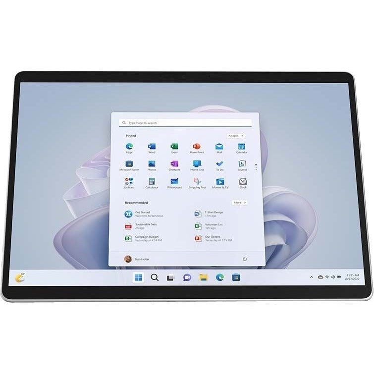 Microsoft Surface Pro 9 Tablet - 13" - Core i7 10th Gen i7-1265U Deca-core (10 Core) - 16 GB RAM - 512 GB SSD - Windows 11 Pro 64-bit - Platinum