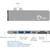 SIIG Thunderbolt 3 USB-C Hub HDMI with Card Reader & PD Adapter - Space Gray