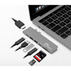 SIIG Thunderbolt 3 USB-C Hub HDMI with Card Reader & PD Adapter - Space Gray