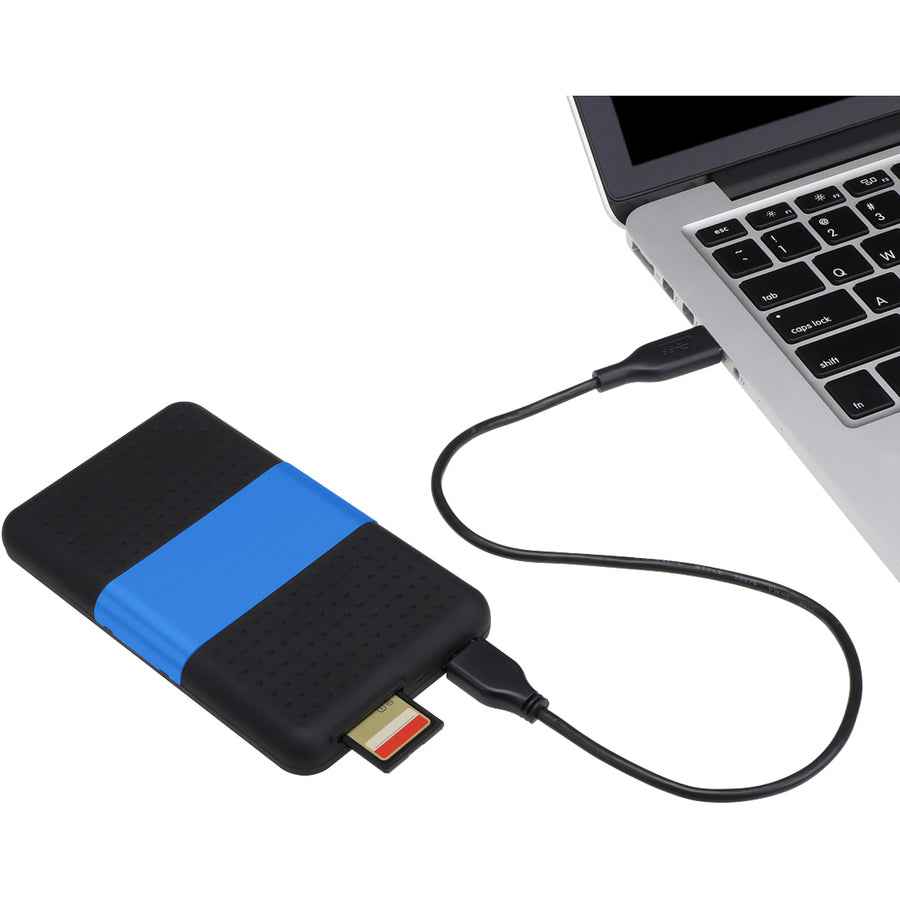 SIIG USB 3.0 to SATA Hard Drive with SD Reader Enclosure - 2.5"