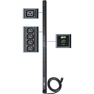 Tripp Lite PDU Metered 208V - 240V 20A 6 C19; 32 C13 C20 Vertical 0URM