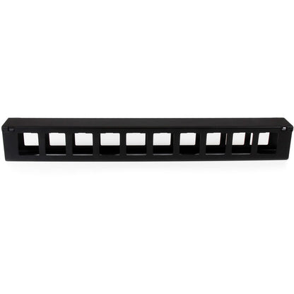 StarTech.com 1U Horizontal Finger Duct Rack Cable Management Panel with Cover