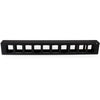 StarTech.com 1U Horizontal Finger Duct Rack Cable Management Panel with Cover