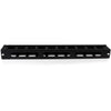 StarTech.com 1U Horizontal Finger Duct Rack Cable Management Panel with Cover