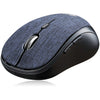 Adesso iMouse S80L - Wireless Fabric Optical Mini Mouse (Blue)