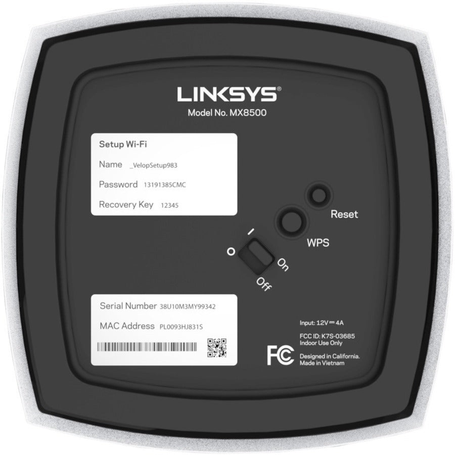 Linksys Atlas Max 6E Wi-Fi 6 IEEE 802.11ax Ethernet Wireless Router