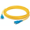 AddOn 75m SC (Male) to SC (Male) Straight Yellow OS2 Duplex Plenum Fiber Patch Cable