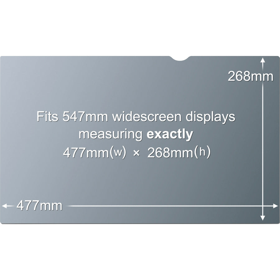 3M Privacy Filter for 21.5 in Monitors 16:9 PF215W9B Black, Glossy, Matte