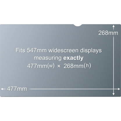 3M Privacy Filter for 21.5 in Monitors 16:9 PF215W9B Black, Glossy, Matte