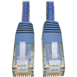 Tripp Lite Cat6 Gigabit Molded Patch Cable RJ45 M/M 550MHz 24 AWG Blue 3'