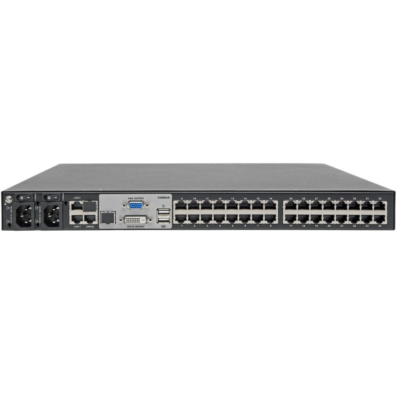 Tripp Lite Cat5 KVM Switch Over IP 32-Port w/Virtual Media 2 Users 1URM TAA