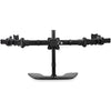 StarTech.com Triple Monitor Stand - Crossbar - Steel & Aluminum - For VESA Mount Monitors up to 27in - Computer Monitor Stand - 3 Monitor Arm