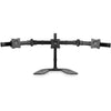 StarTech.com Triple Monitor Stand - Crossbar - Steel & Aluminum - For VESA Mount Monitors up to 27in - Computer Monitor Stand - 3 Monitor Arm