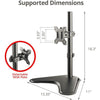 SIIG Height Adjustable Single Monitor Desk Stand for 13" to 32"