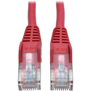 Tripp Lite 5ft Cat5e / Cat5 Snagless Molded Patch Cable RJ45 M/M Red 5'