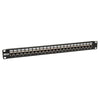 Tripp Lite 24-Port Shielded Cat6 Patch Panel Feed Through Rackmount RJ45 1URM TAA