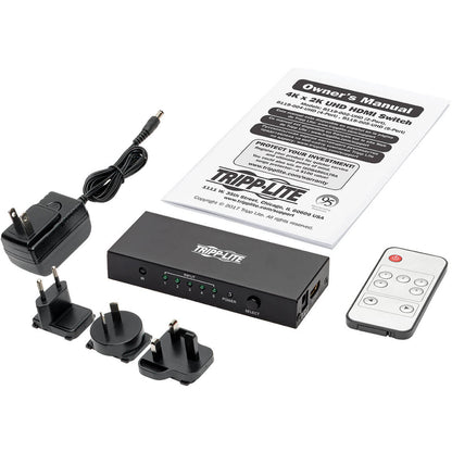 Tripp Lite 5-Port HDMI Switch for Video & Audio 4K x 2K UHD 60 Hz w Remote
