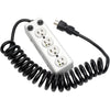 Tripp Lite Safe-IT Power Strip Hospital Medical Antimicrobial 4 Outlet UL1363A 3'-10' Coiled Cord