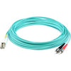 AddOn 36m LC (Male) to ST (Male) Straight Aqua OM4 Duplex LSZH Fiber Patch Cable