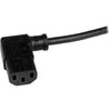 StarTech.com 3 ft Computer Power Cord - NEMA 5-15P to Right-Angle C13 - 18AWG