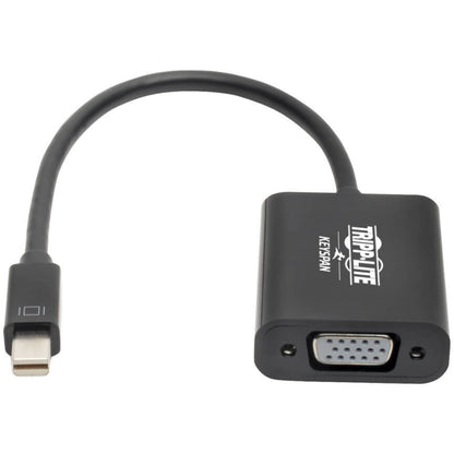 Tripp Lite Mini DisplayPort 1.2 to VGA Adapter Active 1080p Black mDP to VGA 6in