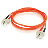 C2G-1m SC-SC 62.5/125 OM1 Duplex Multimode Fiber Optic Cable (TAA Compliant) - Orange