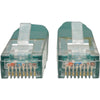 Tripp Lite 2ft Cat6 Gigabit Molded Patch Cable RJ45 M/M 550MHz 24 AWG Green